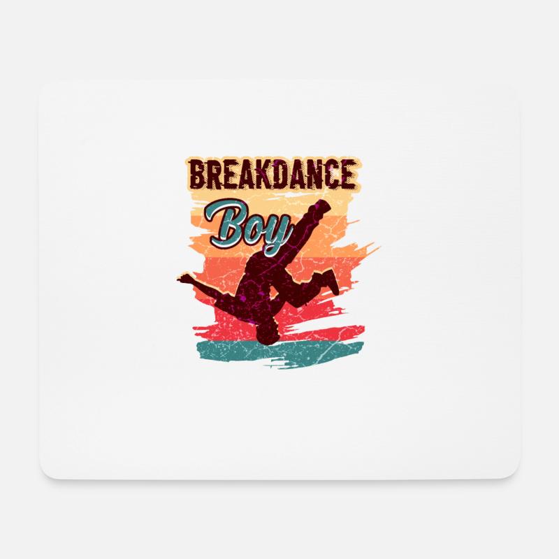 Breakdance Jeunes Enfants - Tapis de souris (format paysage) - blanc