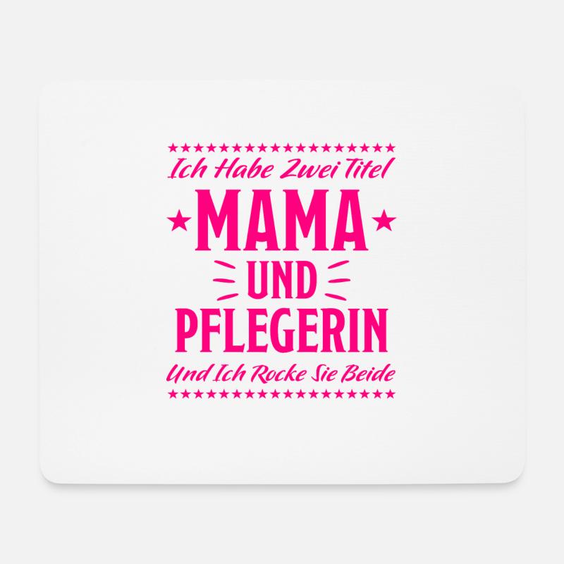 Pflegerin Pflege Lustiger Spruch Krank Geschenk - Mousepad (Querformat) - Weiß