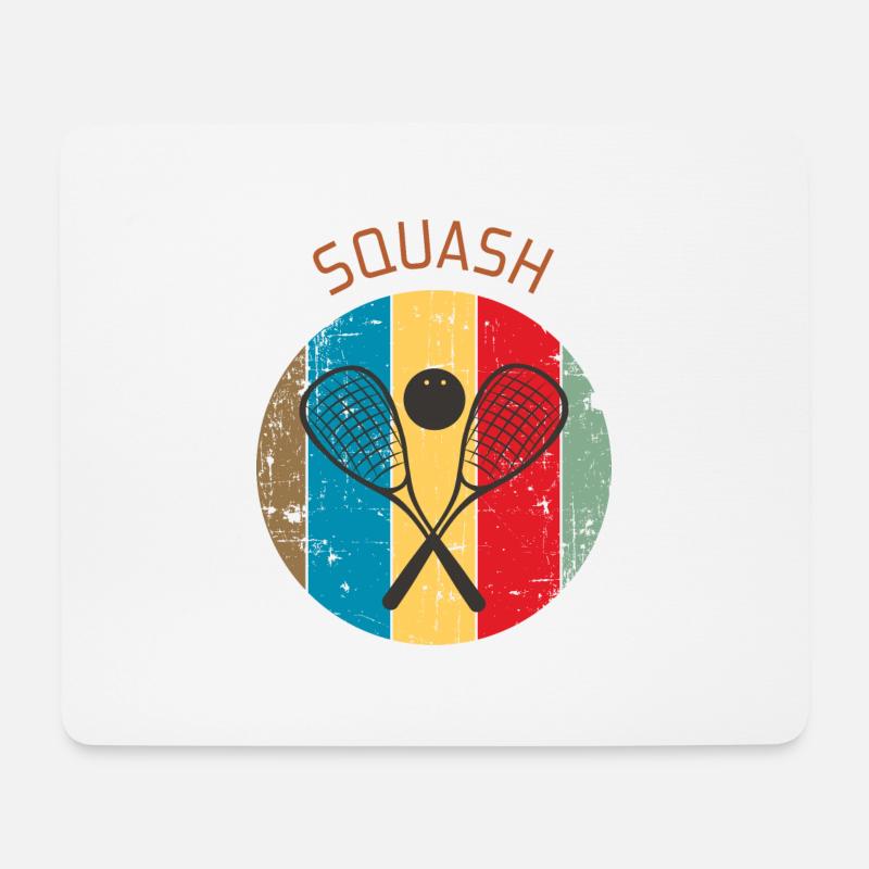 Squash - Mousepad (Querformat) - Weiß