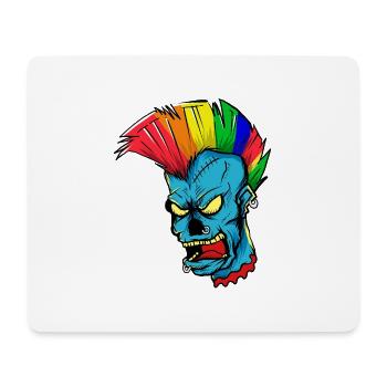 Zombie Punk - Mouse Pad (horizontal) - white - Front