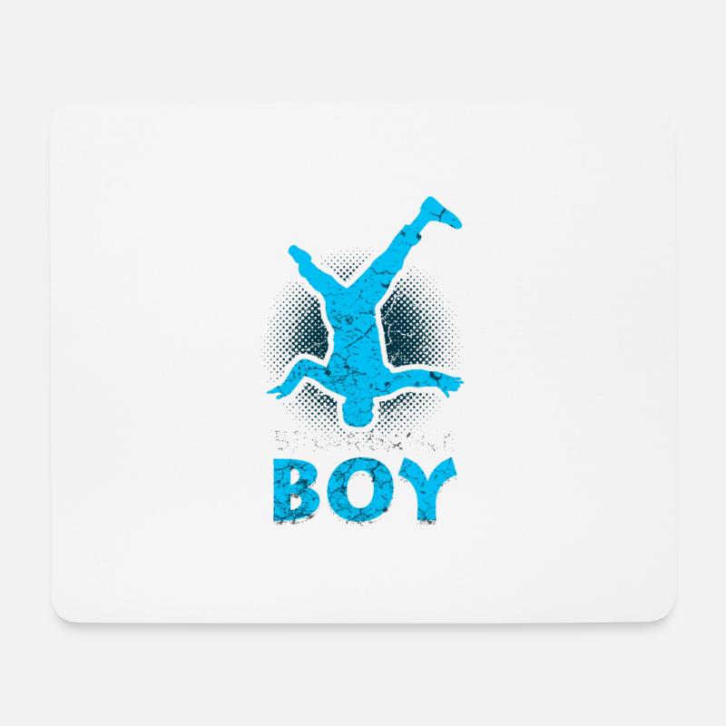 Breakdance Junge Tänzer Breakdancing - Mousepad (Querformat) - Weiß