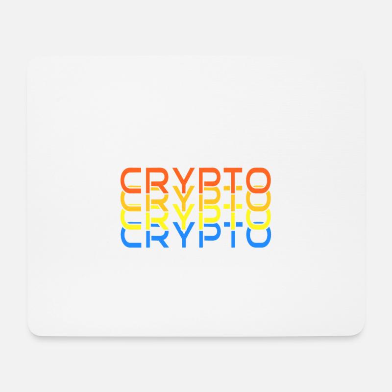 Crypto Crypto Crypto Cryptocurrency Investment - Mouse Pad (horizontal) - white