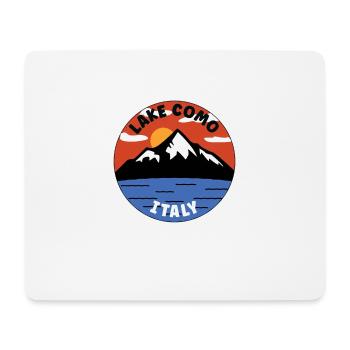 comer See | Italien | See und Berg - Mousepad (Querformat) - Weiß - Vorne