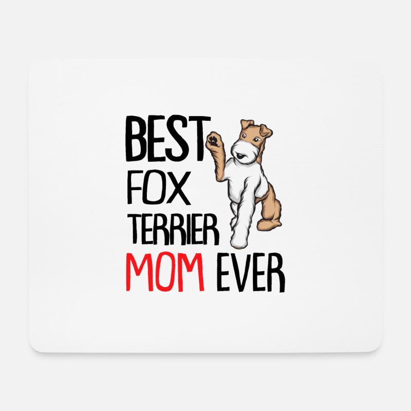 Foxterrier - Mousepad (Querformat) - Weiß