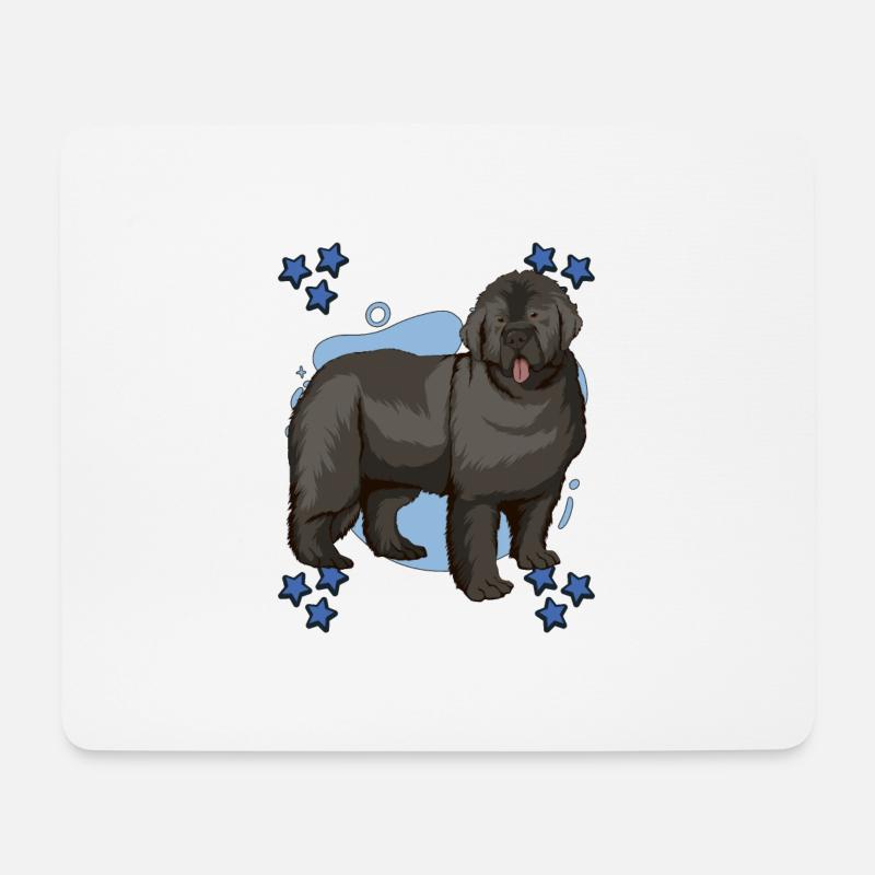 Neufundländer Newfoundland Blue Design - Mousepad (Querformat) - Weiß