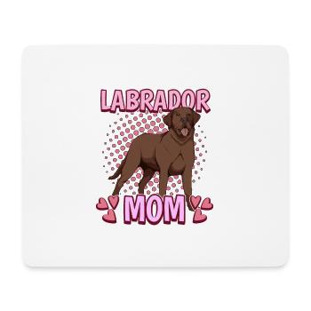 Brauner Labrador Labbi Labrador Mom - Mousepad (Querformat) - Weiß - Vorne