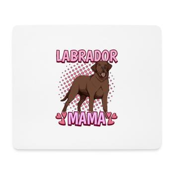 Brauner Labrador Labbi Labrador Mama - Mousepad (Querformat) - Weiß - Vorne
