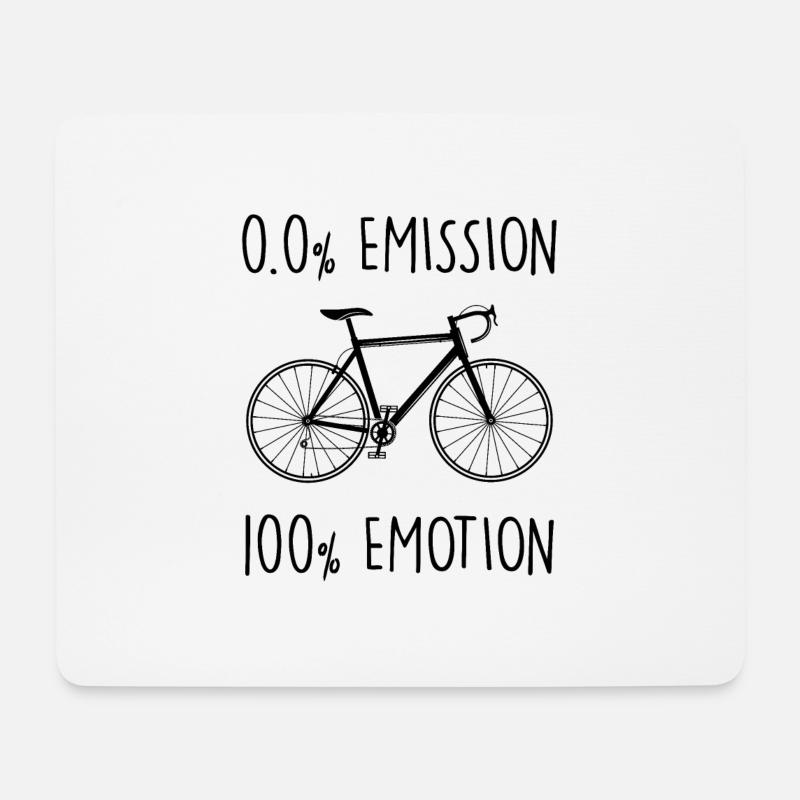 Fahrrad - Mousepad (Querformat) - Weiß