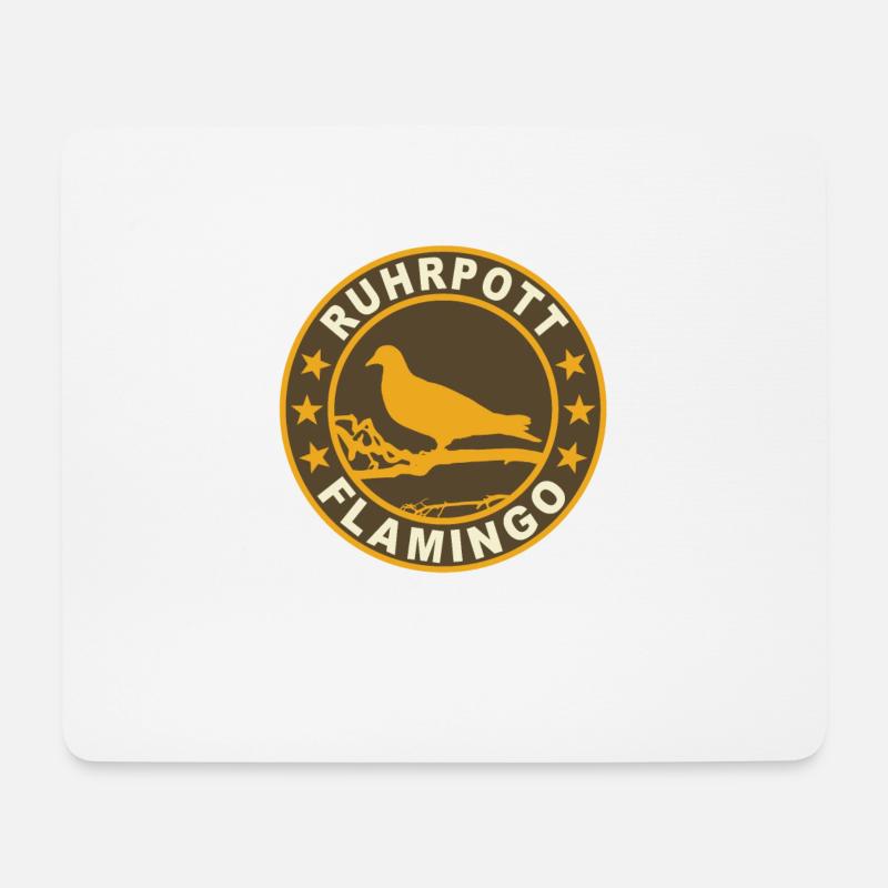 Taube Ruhrpott - Mousepad (Querformat) - Weiß