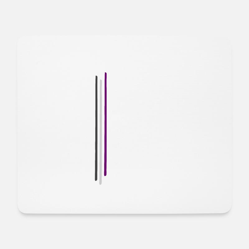 Subtle Demisexual Pride Flag, Demi Pride Month - Mousepad (Querformat) - Weiß