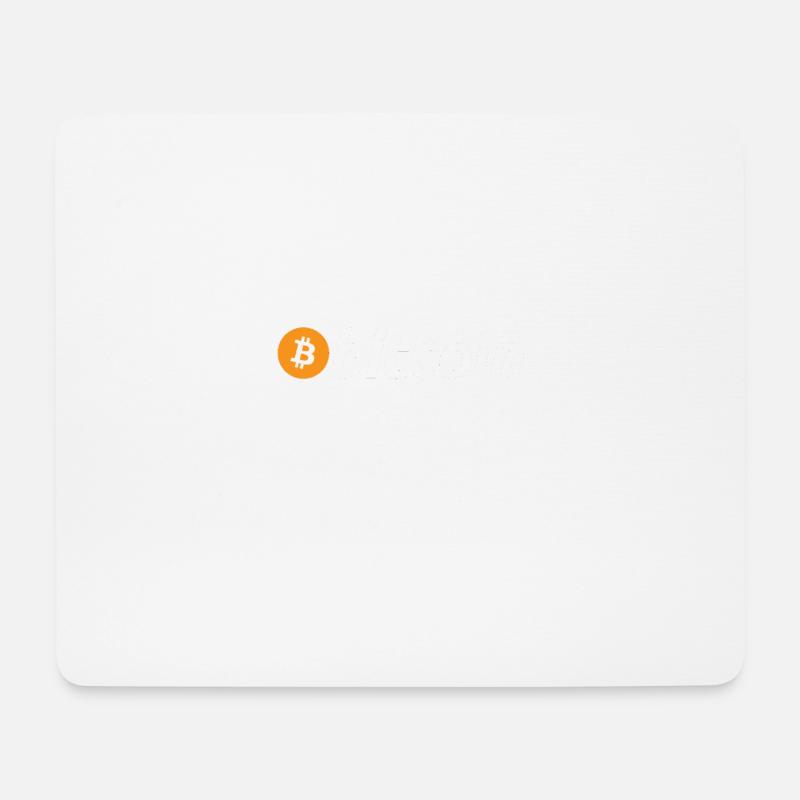 Bitcoin - Mousepad (Querformat) - Weiß