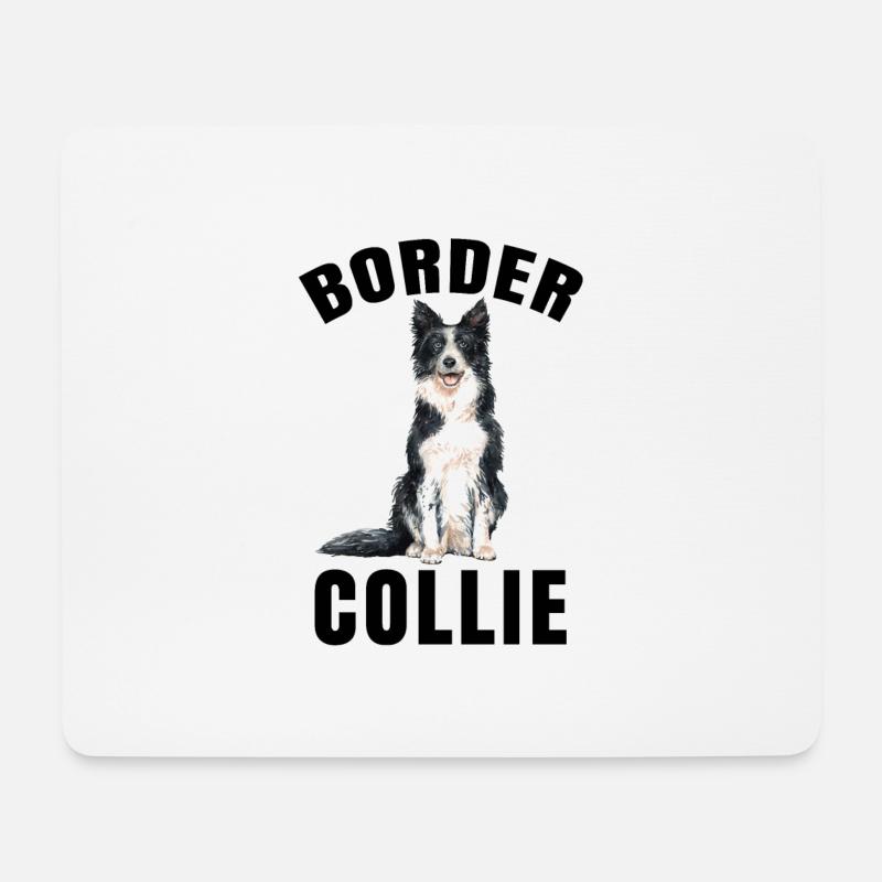 Border Collie - Border Collie Hund Geschenk - Mousepad (Querformat) - Weiß