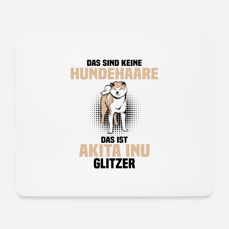 Akita Inu - Mousepad (Querformat) - Weiß