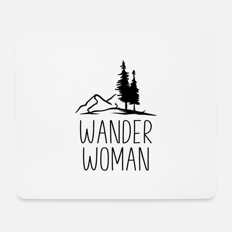 Wander Woman black - Mousepad (Querformat) - Weiß