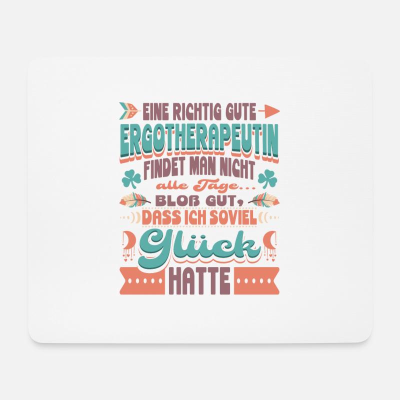 Ergotherapeutin Ergotherapie - Mousepad (Querformat) - Weiß