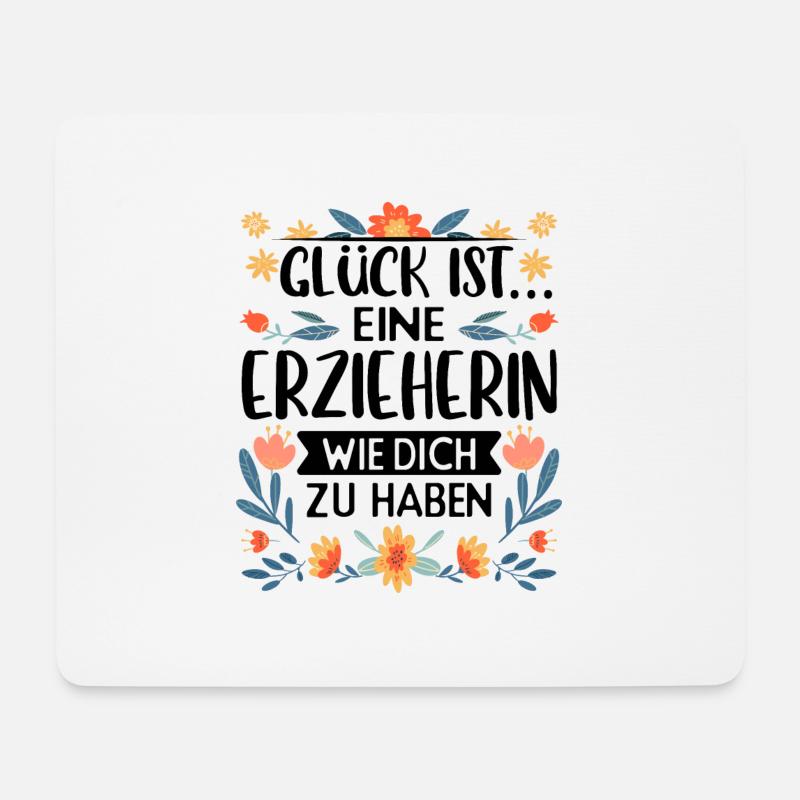 Erzieherin Kindergärtnerin - Mousepad (Querformat) - Weiß