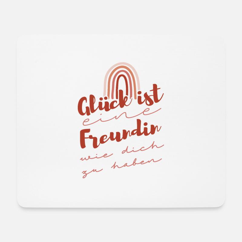Beste Freundin - Mousepad (Querformat) - Weiß