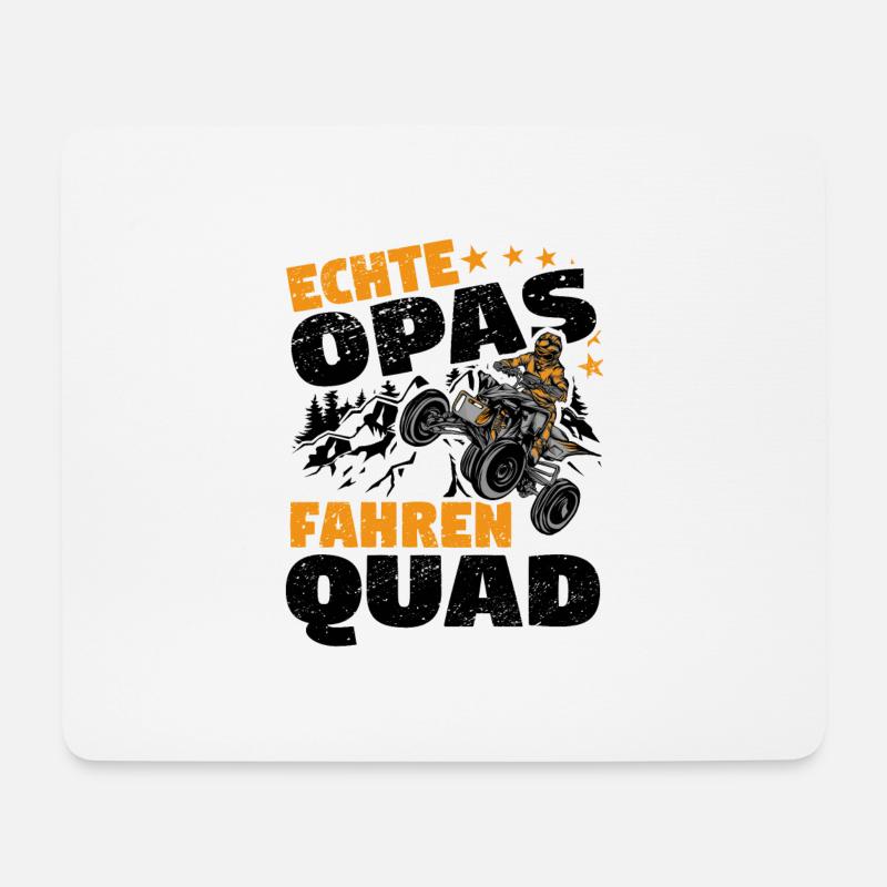 Quad - Mousepad (Querformat) - Weiß