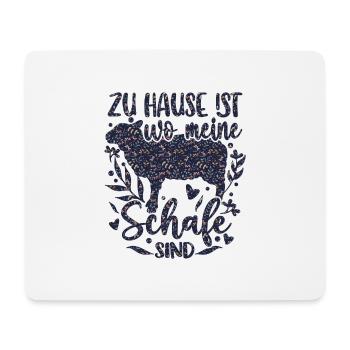 Schaf Schafe Schäferei Schäferin - Mousepad (Querformat) - Weiß - Vorne