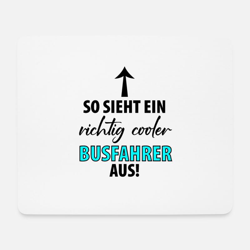 Bus Busfahrer Schulbus Autobus Busfahrerin - Mousepad (Querformat) - Weiß
