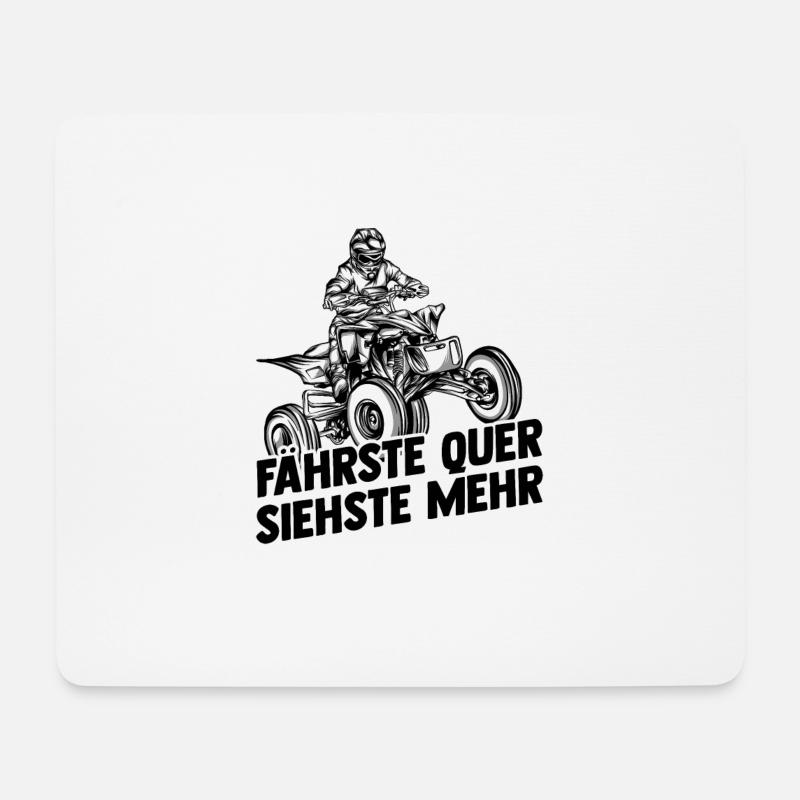 Quad - Mousepad (Querformat) - Weiß