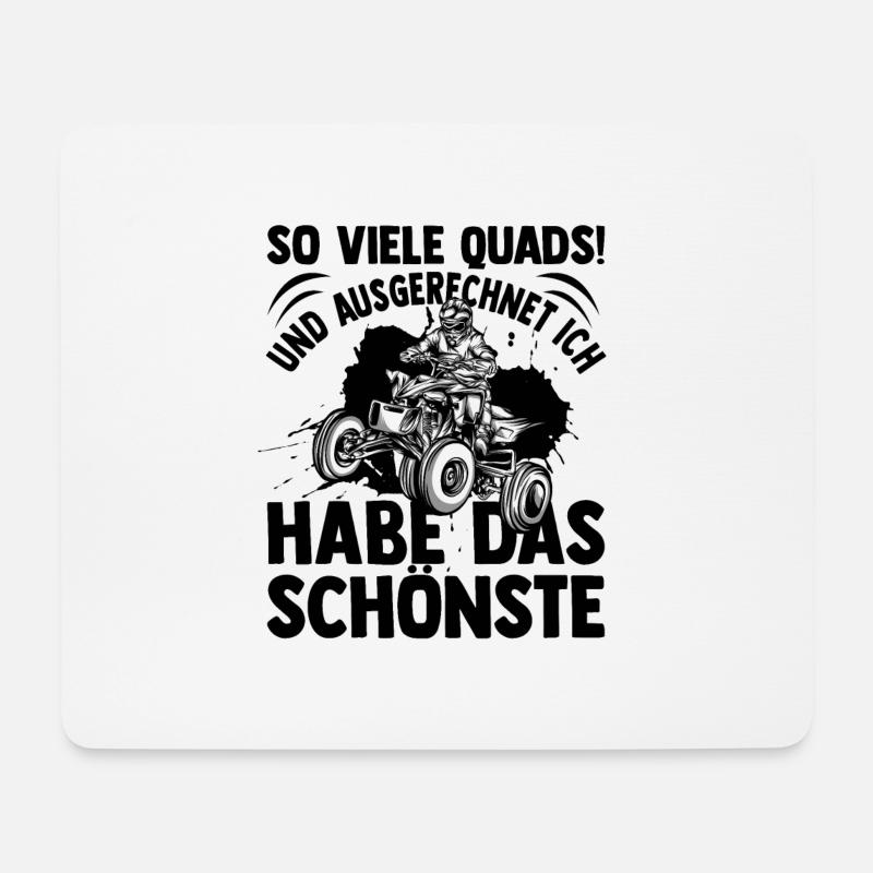 Quad - Mousepad (Querformat) - Weiß