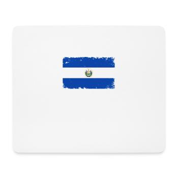 El Salvador Herzschlag Flagge Vintage El Salvador - Mousepad (Querformat) - Weiß - Vorne