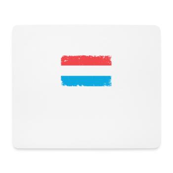 Luxemburg Herzschlag Flagge Vintage Luxemburg - Mousepad (Querformat) - Weiß - Vorne