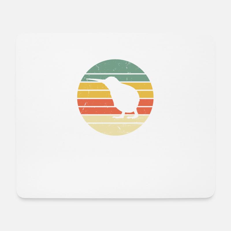 Kiwi Vogel - Mousepad (Querformat) - Weiß