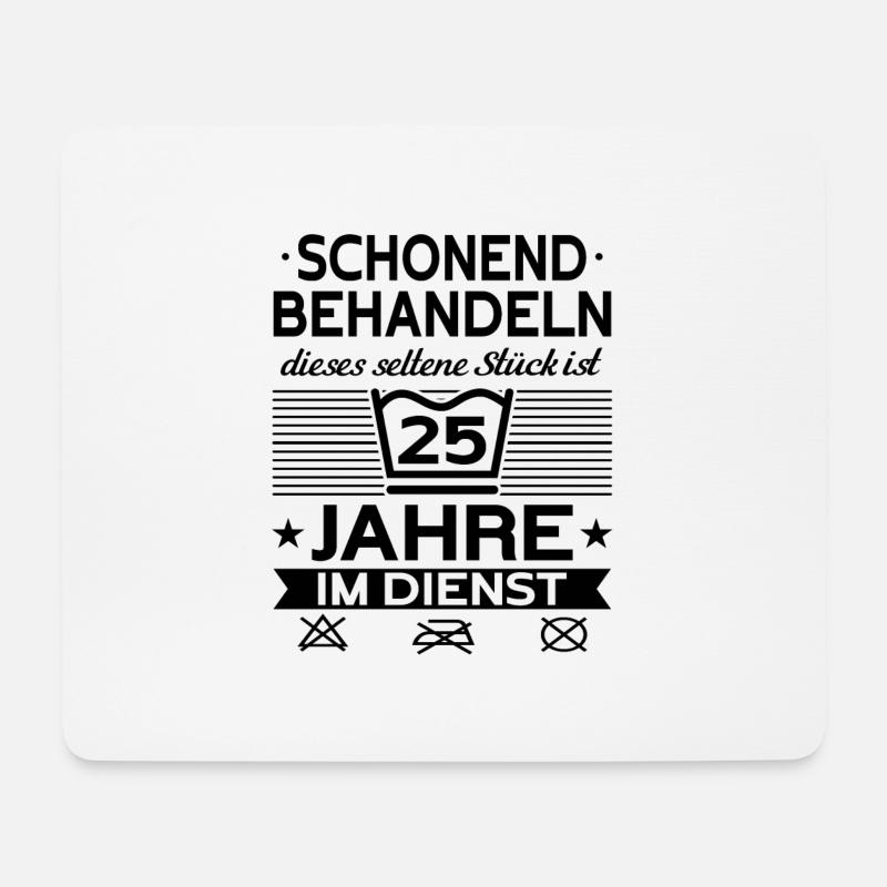 25 Jähriges Dienstjubiläum Firmenjubiläum - Mousepad (Querformat) - Weiß
