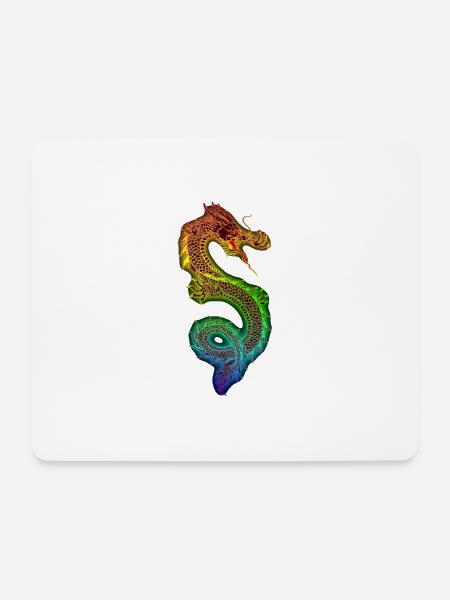 Chinesischer Drache - Mousepad (Querformat) - Weiß