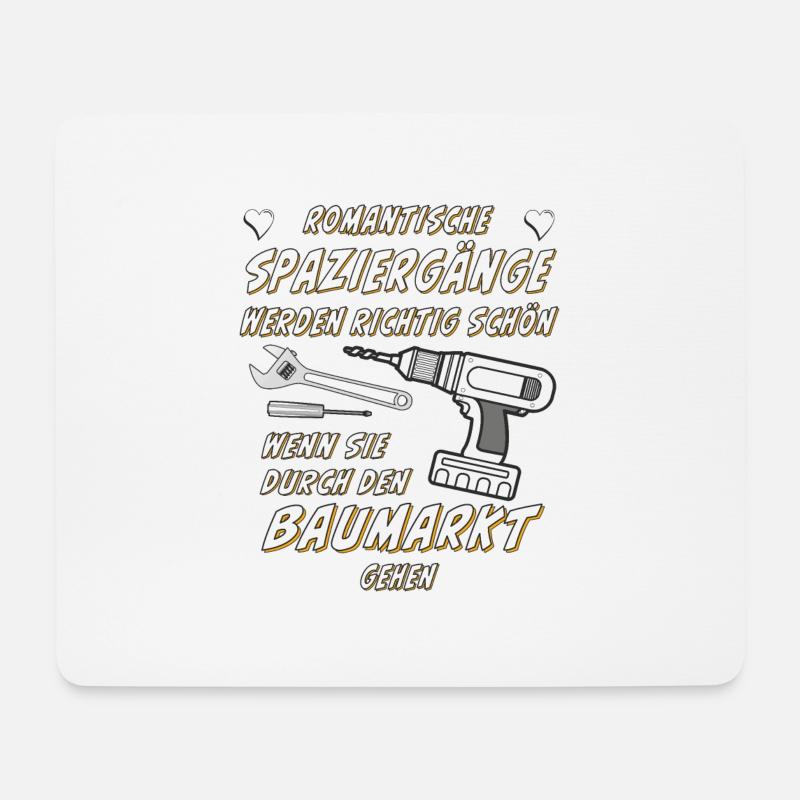 ROMANTISCHE SPAZIERGÄNGE - Mousepad (Querformat) - Weiß