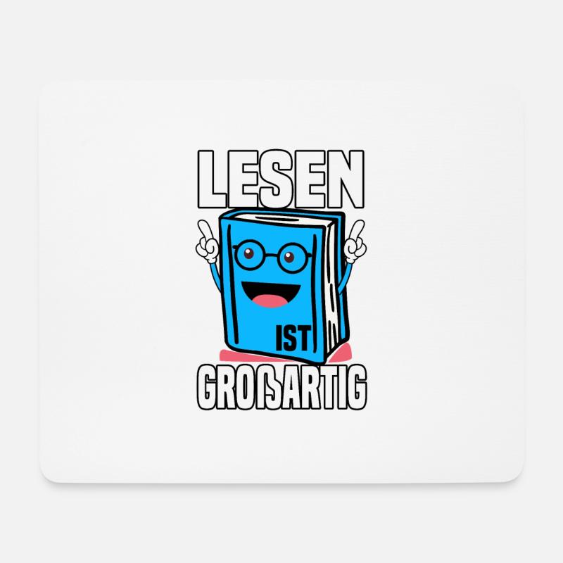 Buch Bücher Bibliothek Leser Büchersammler Spruch - Mousepad (Querformat) - Weiß