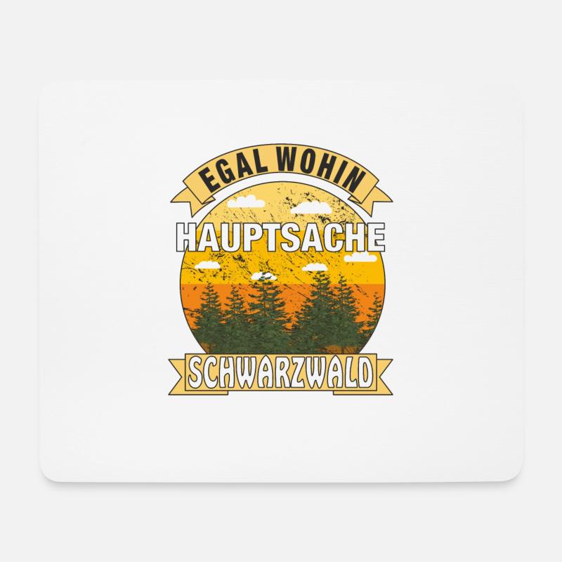 HAUPTSACHE SCHWARZWALD - Mousepad (Querformat) - Weiß