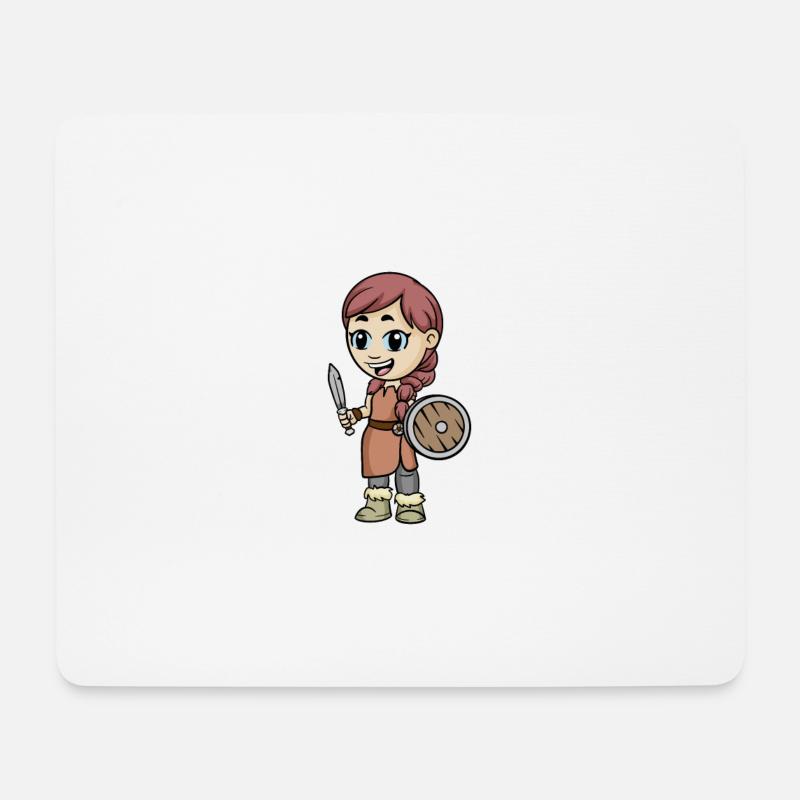 Schildmaid Wikinger Geschenk - Mousepad (Querformat) - Weiß