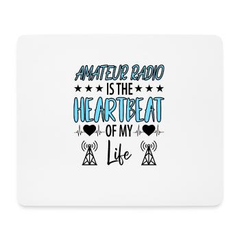 Amateur Radio Radio Radio Radio Radio Amateur Vintage - Tapis de souris (format paysage) - blanc - Devant