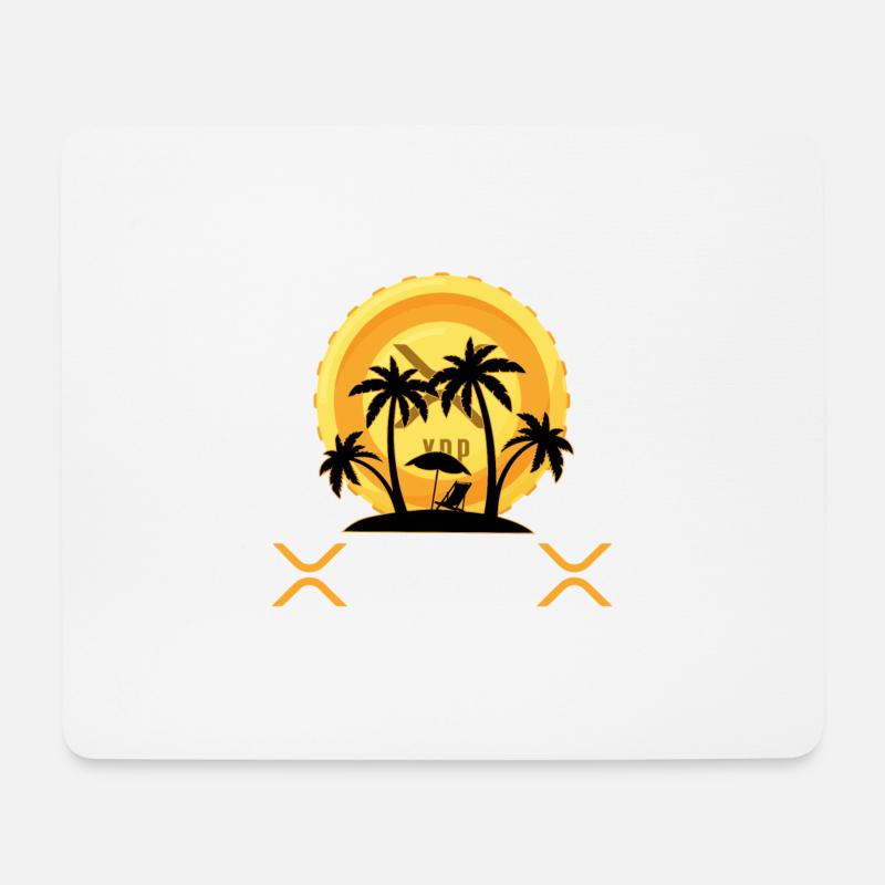 Mein Ruhestandsplan XRP | Ripple Cryptocurrency - Mousepad (Querformat) - Weiß