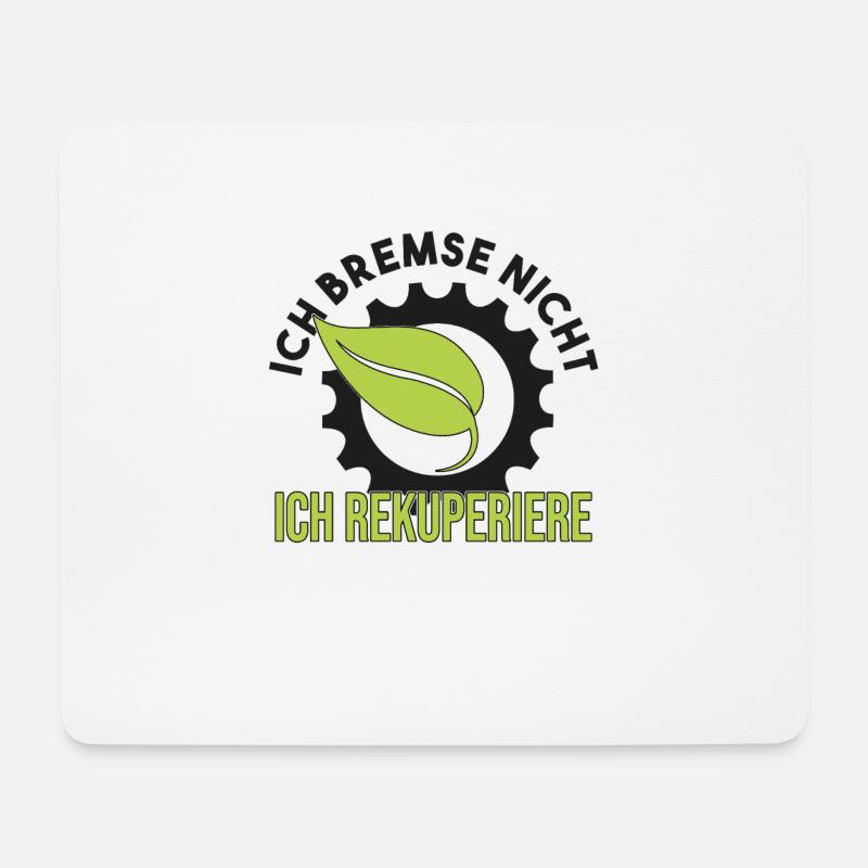 E Auto E Mobilität Elektroauto Spruch - Mousepad (Querformat) - Weiß