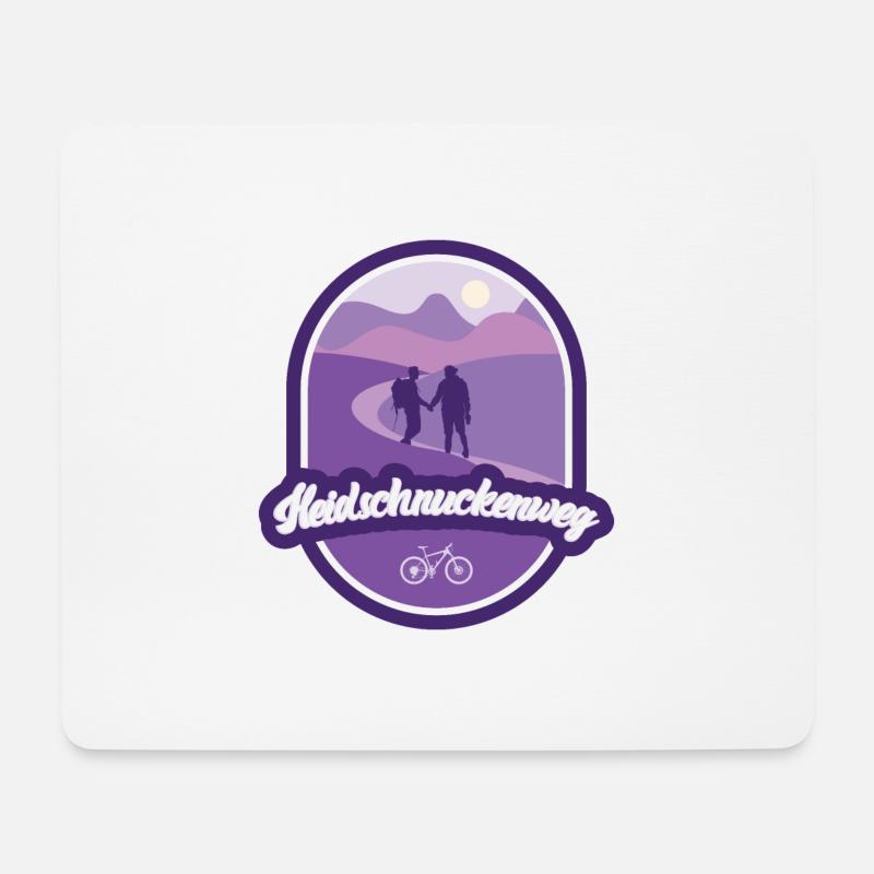 Heidschnuckenweg - Niedersachsen - Mousepad (Querformat) - Weiß