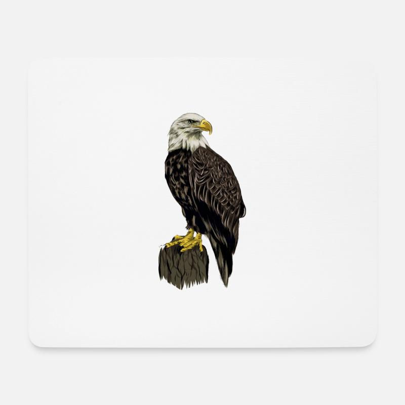 just a girl who loves eagles Vogel Adler - Mousepad (Querformat) - Weiß