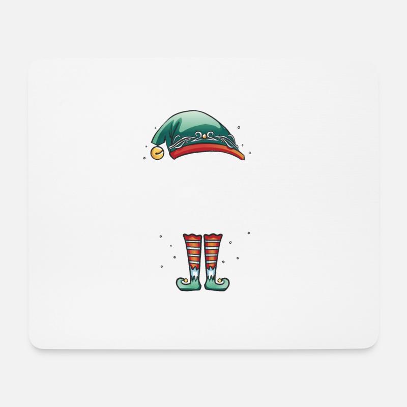 Weihnachten Partnerkostüm Papa Elf Elfe Elfen - Mousepad (Querformat) - Weiß