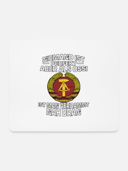 Cooles DDR Nostalgie Ostdeutsch DDR Produkte - Mousepad (Querformat) - Weiß
