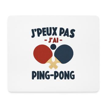 Je Peux Pas J'ai Ping-Pong Cadeau - Tapis de souris (format paysage) - blanc - Devant
