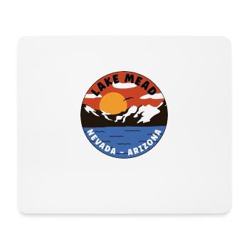 Lake Mead - Nevada - Arizona - Mountain Valley - Mouse Pad (horizontal) - white - Front