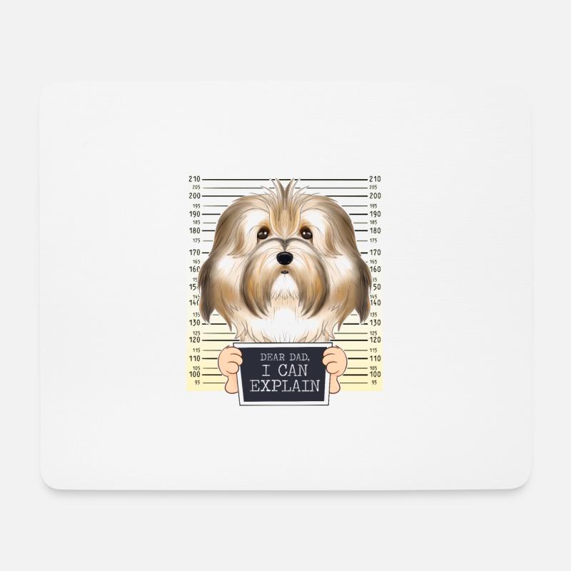 Dear Dad I Can Explain I Havanese Dad I Havanese - Mousepad (Querformat) - Weiß