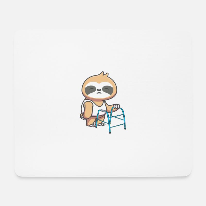 Faultier Ruhestand Rentnerin Rentner Rente 2022 - Mousepad (Querformat) - Weiß