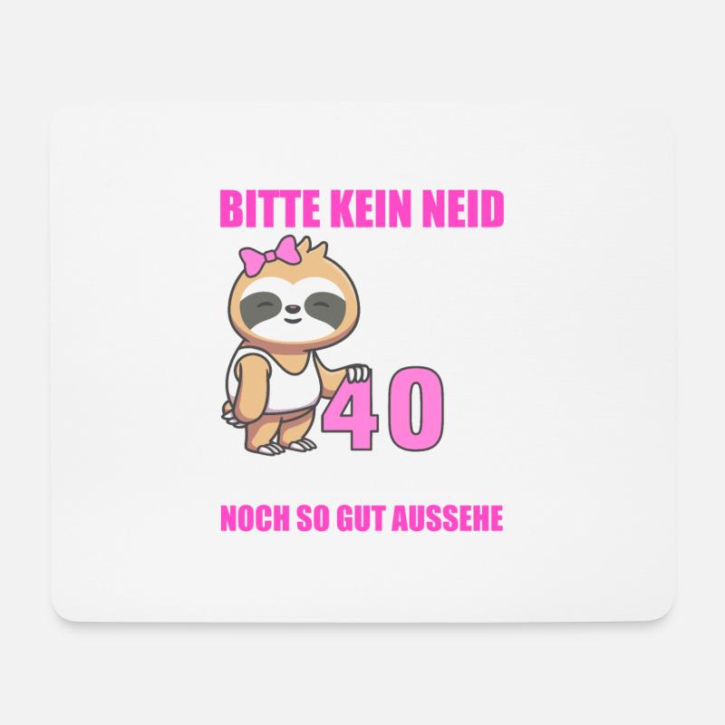 40 Jahre im Dienst 40 Jähriges Dienstjubiläum - Mousepad (Querformat) - Weiß