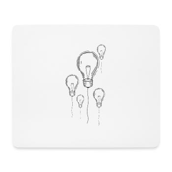 Light Bulbs Street Art Graffiti Spray Art - Mouse Pad (horizontal) - white - Front