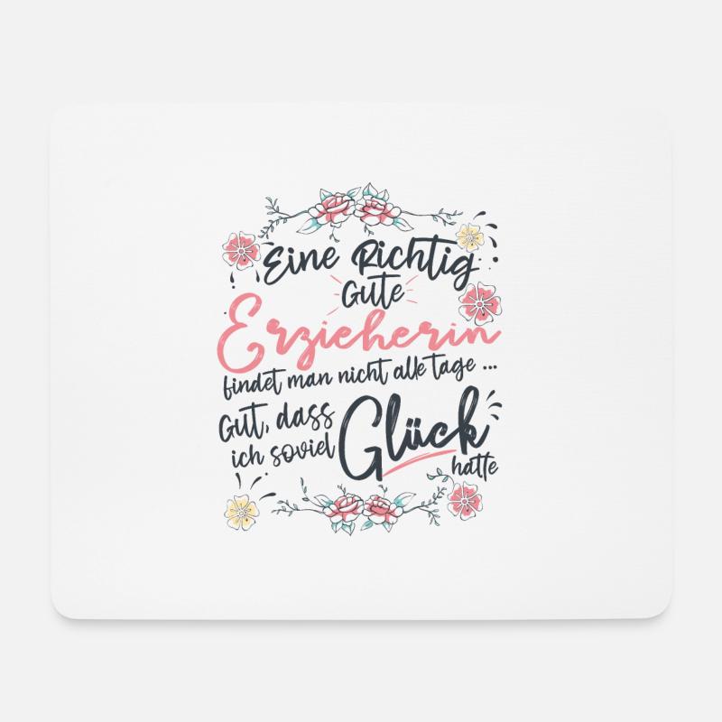 Erzieherin Kindergärtnerin - Mousepad (Querformat) - Weiß