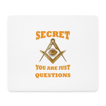 Freimaurer Illuminati Geheimbund Winkelzirkel - Mousepad (Querformat) - Weiß - Vorne